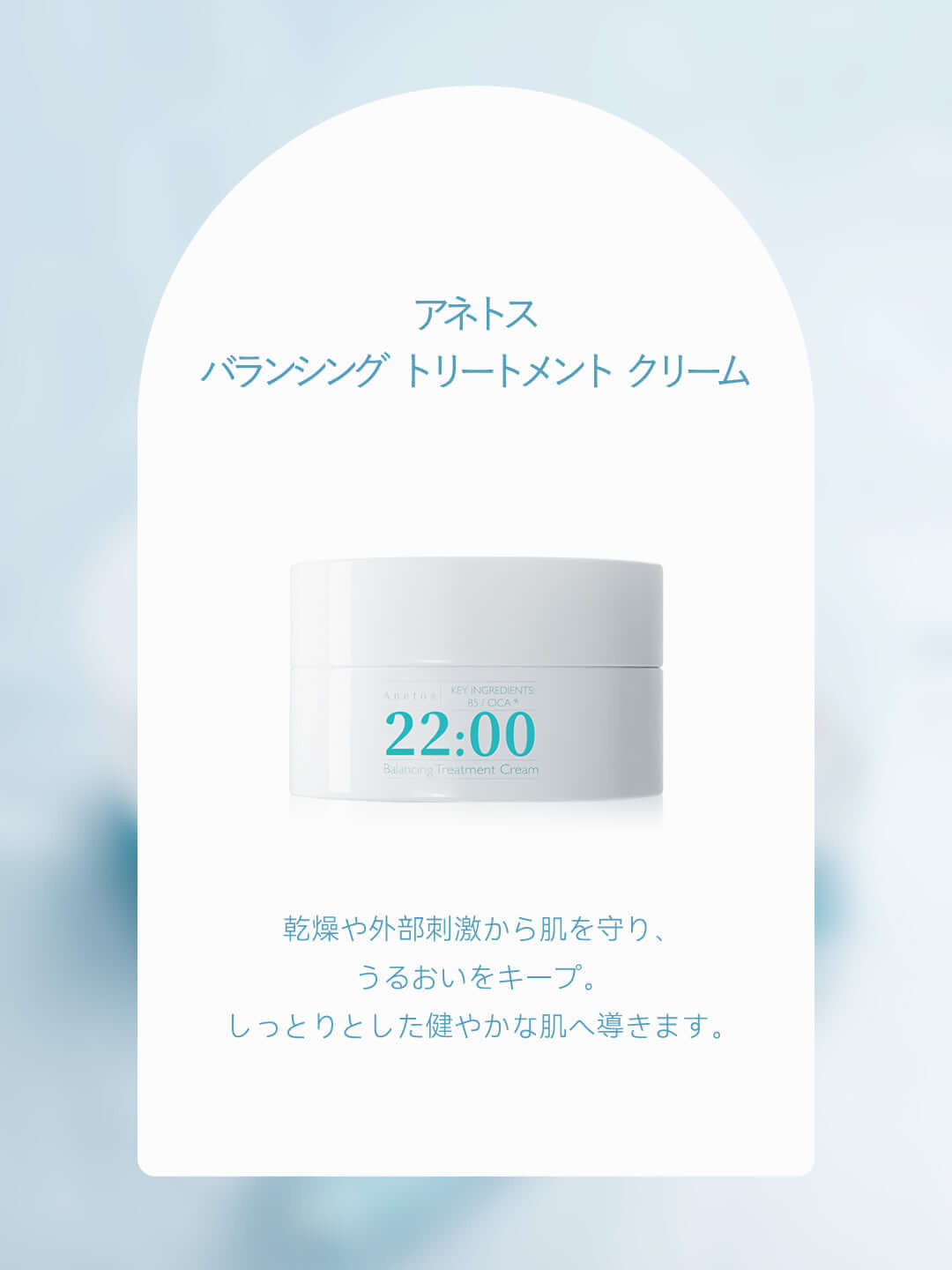 Anetos バランシング トリートメント クリーム|潤いを閉じ込める保湿クリーム