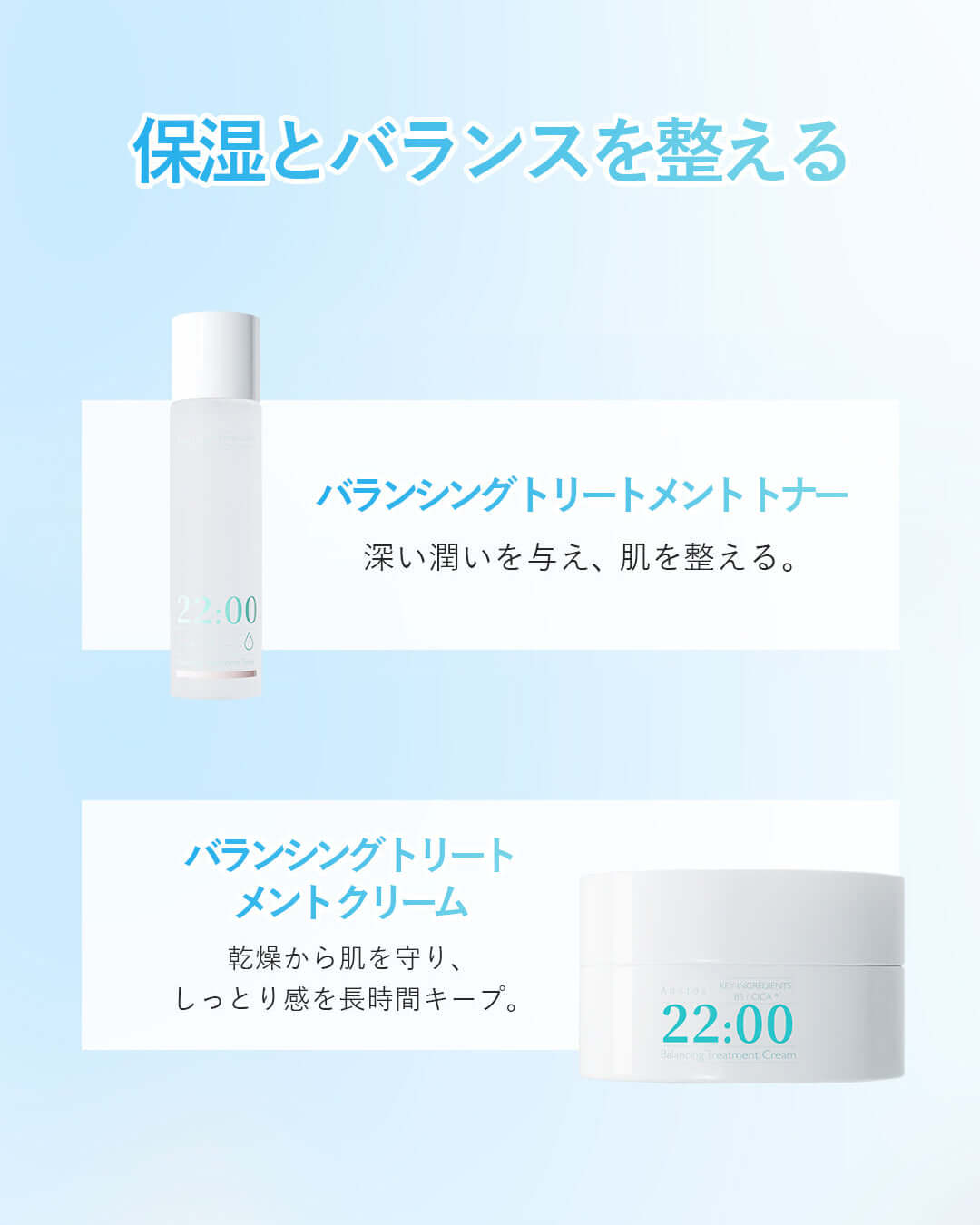 Anetos バランシングトリートメント トナー&クリーム