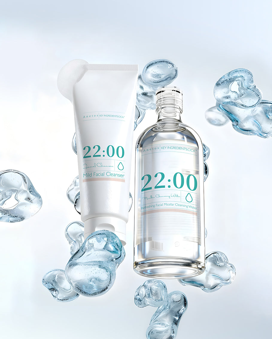 【定期便】22:00 アネトス 2点セット（洗顔料＋クレンジングウォーター）