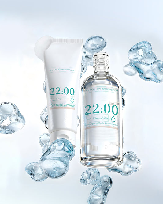 22:00 アネトス 2点セット（洗顔料＋クレンジングウォーター）