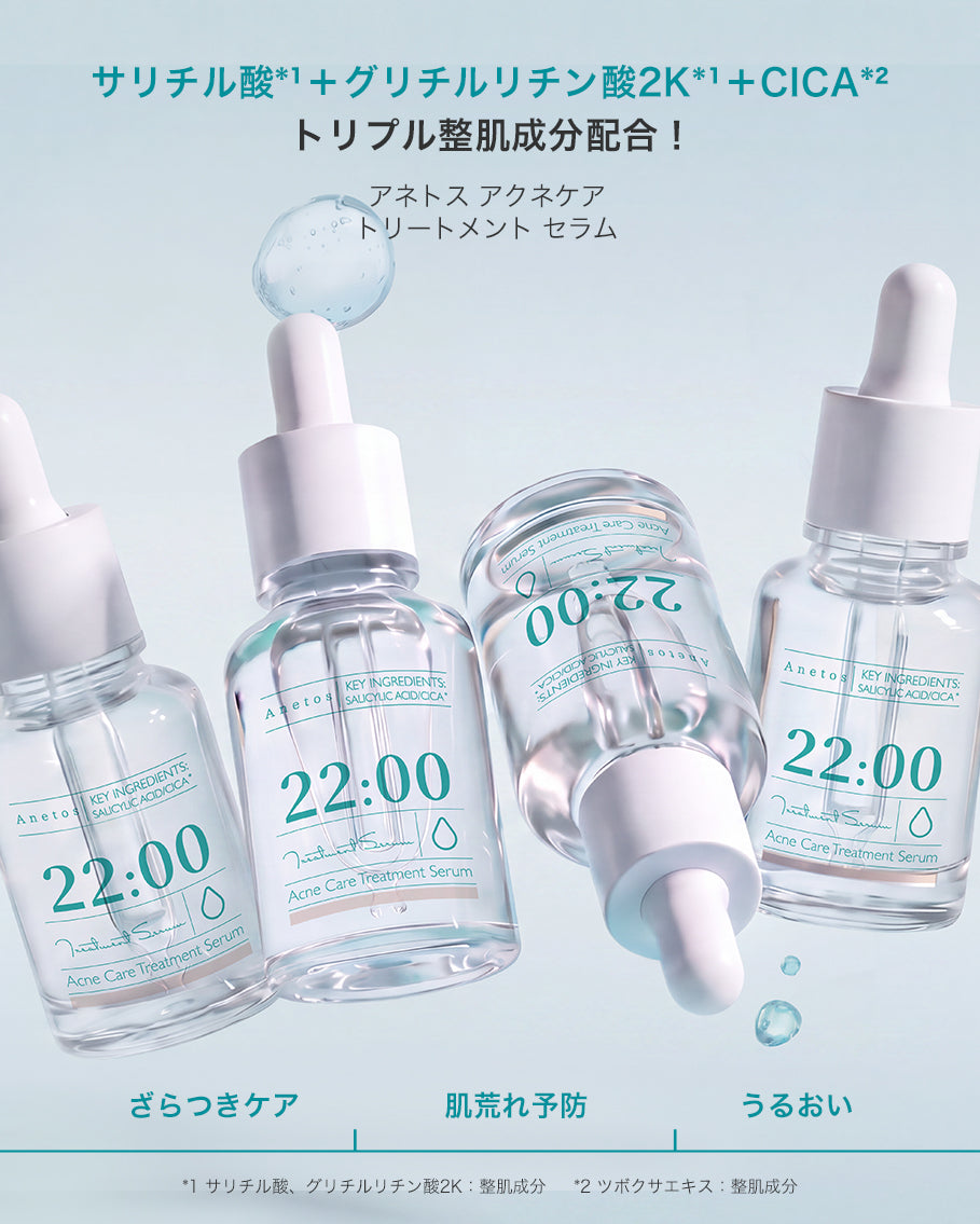 外出後の毛穴・皮脂ケアに｜アネトス セラム2点セット – Anetoskin