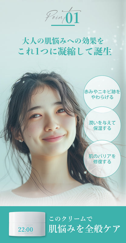 22:00 アネトス 5点セット（トナー＋セラム＋クリーム＋洗顔料＋クレンジングウォーター）