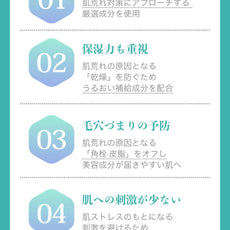 ANETOS 22:00 セラムの整肌成分と保湿成分を紹介する画像